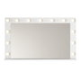 Hanah Home Mesa de Maquillaje Blanca con 13 Focos